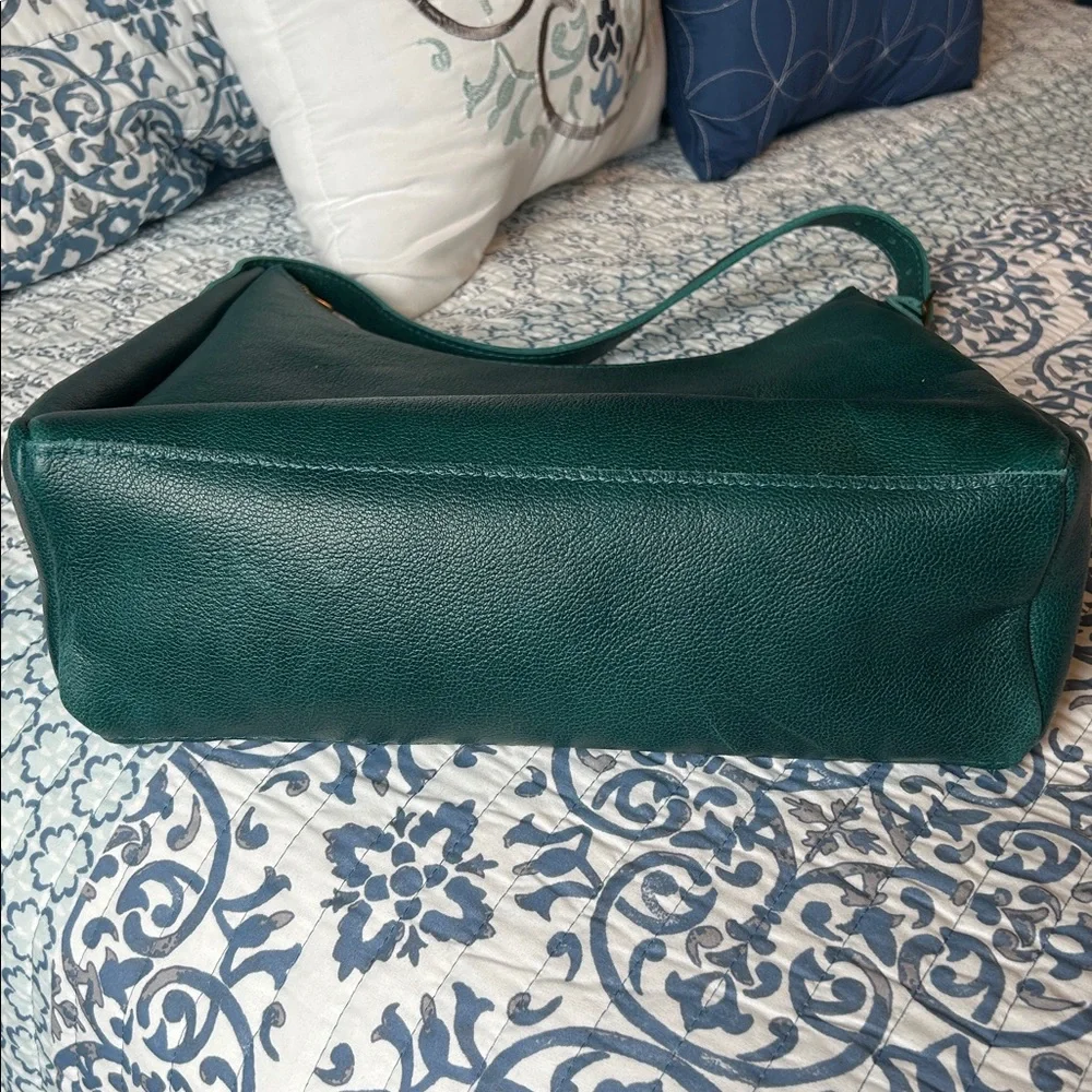 Portland Leather Goods Large Aspen Shoulder Bag, Sea Glass - Picture 7 of 7